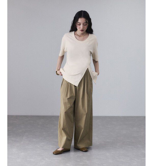 ADAM ET ROPE'「シェイプTシャツ」|Tシャツ・カットソー|