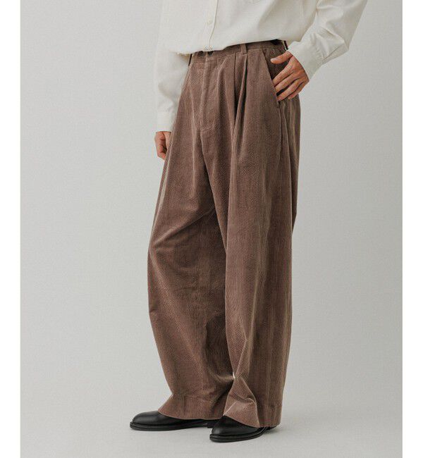 ADAM ET ROPE'「コーデュロイ バギー スラックス」|チノ|