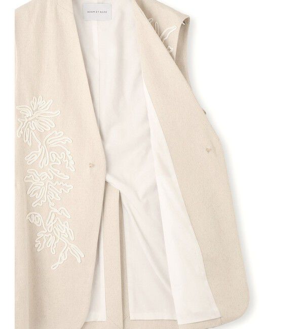 ADAM ET ROPE'「エンブロイダリージレ」|ベスト・ジレ|