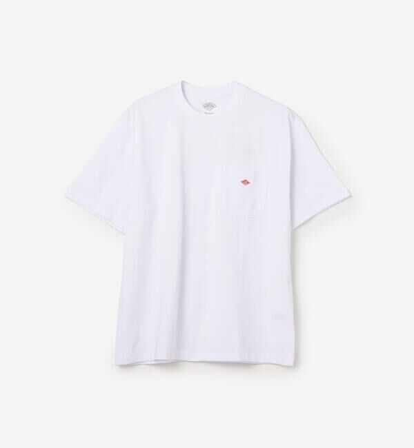DANTON「DANTON | ポケット クルーネックTシャツ SOLID MEN」|Tシャツ・カットソー|WHITE