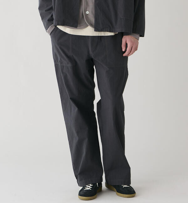 ORCIVAL「ORCIVAL | ガーメントダイ コットン セミワイドストレートパンツ MEN」|チノ|BLACK系1