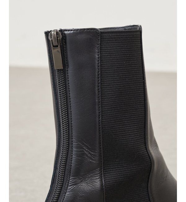 THE PAUSE「【THE PAUSE】レザーサイドゴアブーツ」|ショートブーツ|