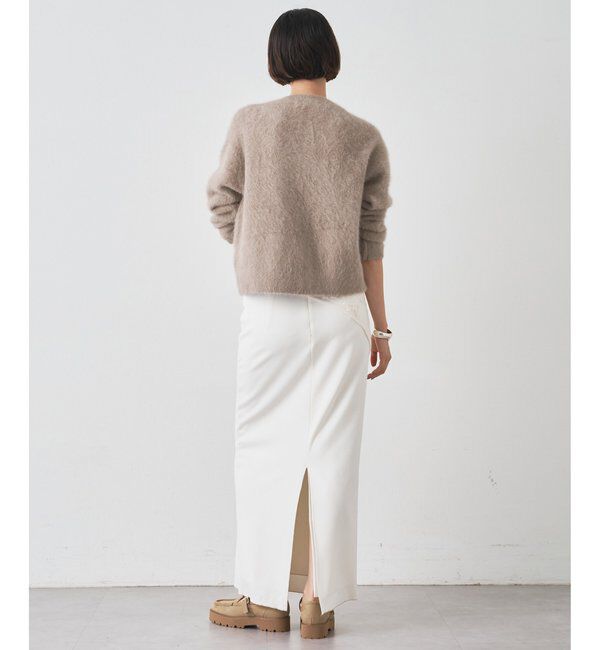  「ファーボタンジャケット」|ニット・セーター|