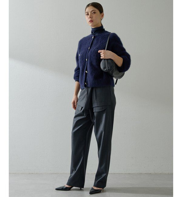  「ファーボタンジャケット」|ニット・セーター|