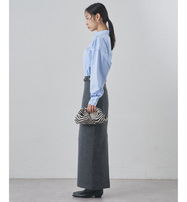 「メルトンスリットスカート」|スカート|