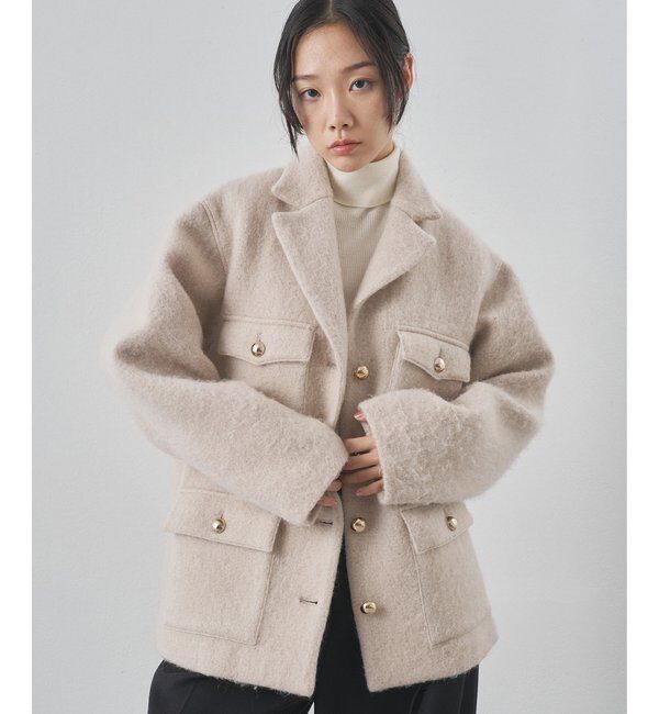  「シャギーサファリジャケット」|その他|ベージュ