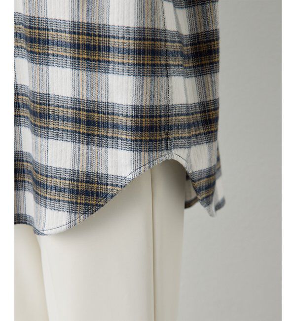  「ピケチェックシャツ」|シャツ・ブラウス|