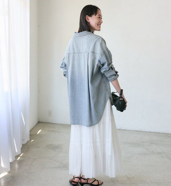  「【名品/リバイバル】【MONN.:.(モン)】Lightビッグデニムシャツ」|シャツ・ブラウス|