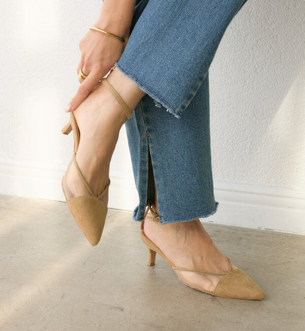  「【トレンド感◎】シアーポインテッドパンプス」|パンプス|