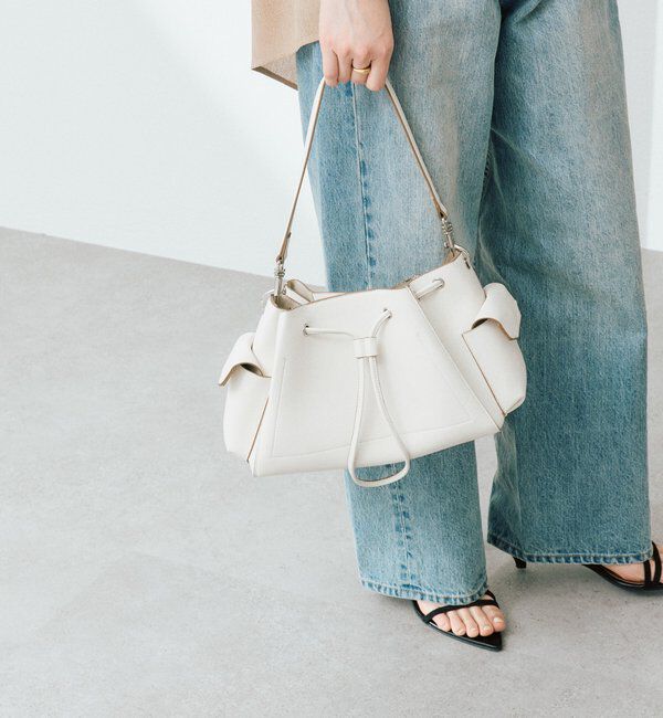  「【収納力抜群】2WAYサイドポケット巾着ショルダー」|ショルダー・メッセンジャー|