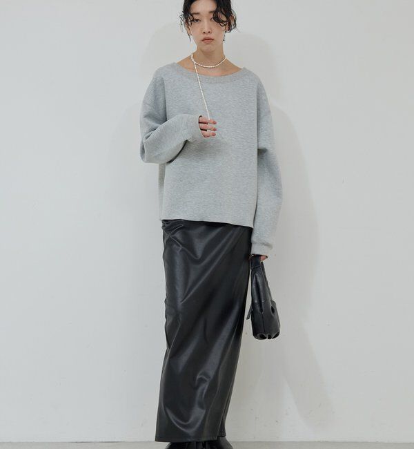  「【新色BR登場！】【大人のスウェット】ボートネックスウェット」|Tシャツ・カットソー|