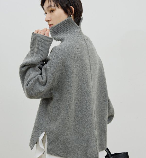  「【手洗い可】ウールタートルプルオーバー」|ニット・セーター|