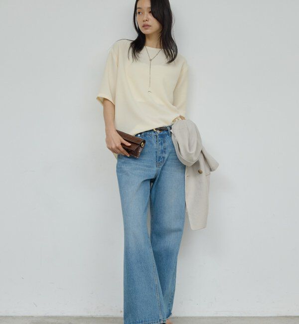  「バックスリットハーフスリーブブラウス」|シャツ・ブラウス|