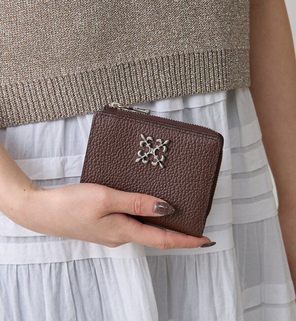  「モノグラムプレートハーフウォレット」|財布|