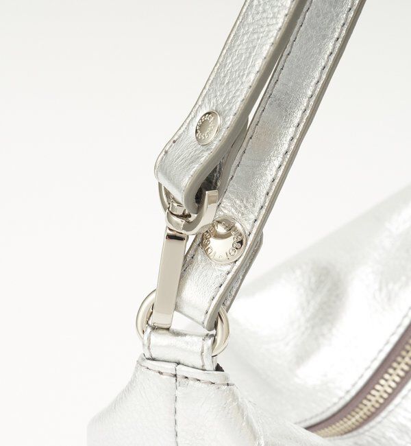  「ソフトレザーシンプルショルダーバッグ［silver］」|ショルダー・メッセンジャー|