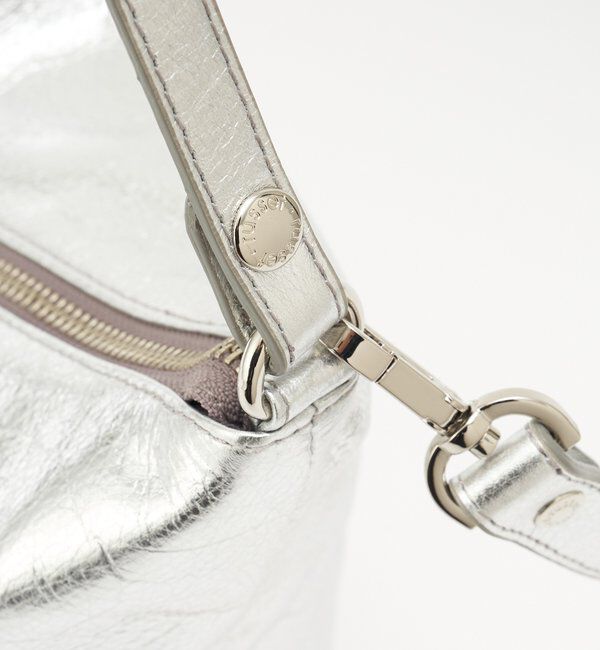  「ソフトレザーシンプルショルダーバッグ［silver］」|ショルダー・メッセンジャー|