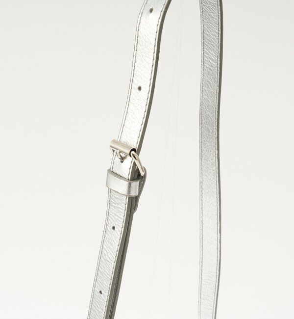  「ソフトレザーシンプルショルダーバッグ［silver］」|ショルダー・メッセンジャー|