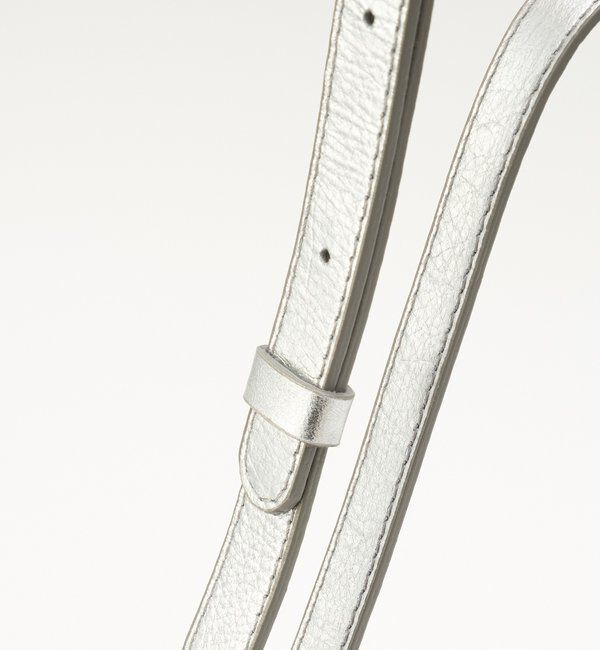  「ソフトレザーシンプルショルダーバッグ［silver］」|ショルダー・メッセンジャー|