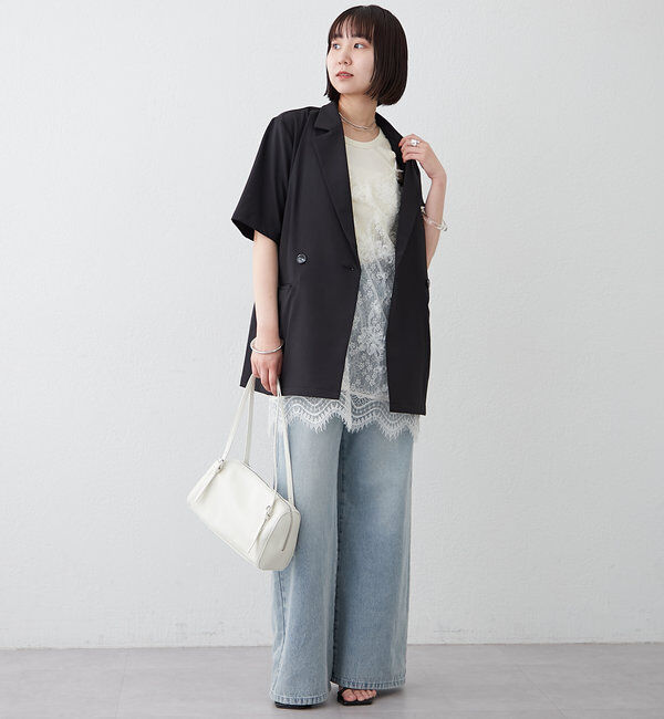  「レースVキャミチュニック」|シャツ・ブラウス|