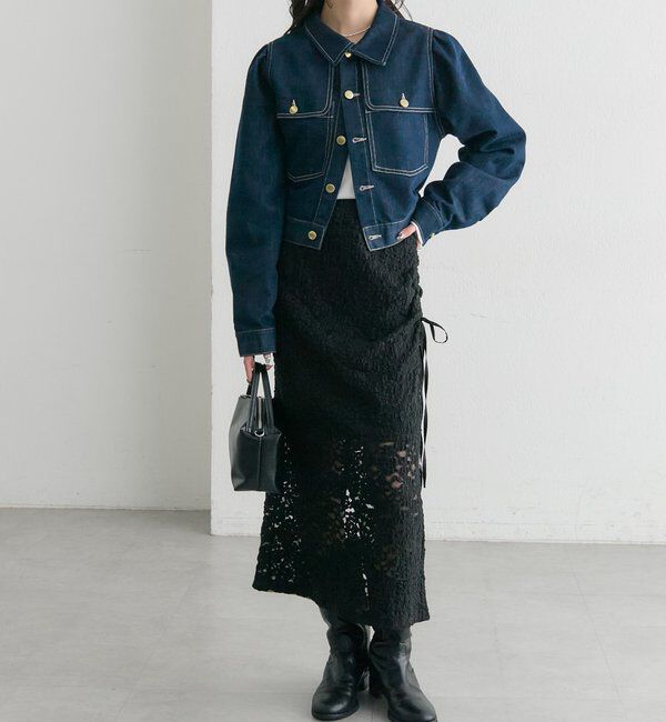  「レースミドル スカート」|スカート|