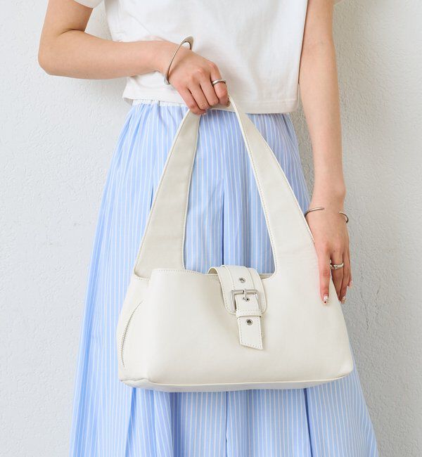  「ベルトフラップBAG」|トートバッグ|アイボリー