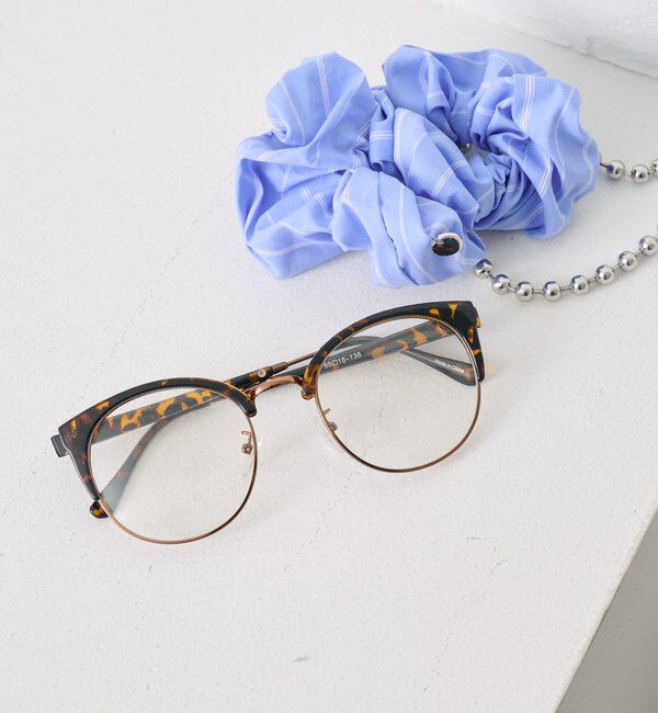  「マーブルハーフリムメガネ」|サングラス|