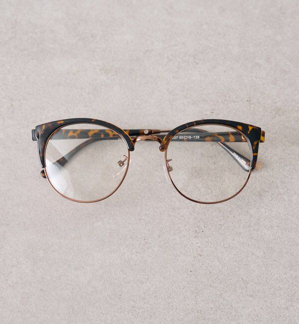 「マーブルハーフリムメガネ」|サングラス|