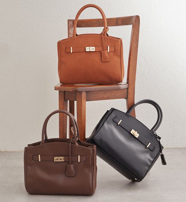  「【GALENA/ガレナ】ベルトバッグ」|トートバッグ|キャメル