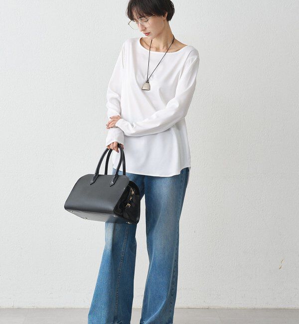  「サテンロンTブラウス」|シャツ・ブラウス|