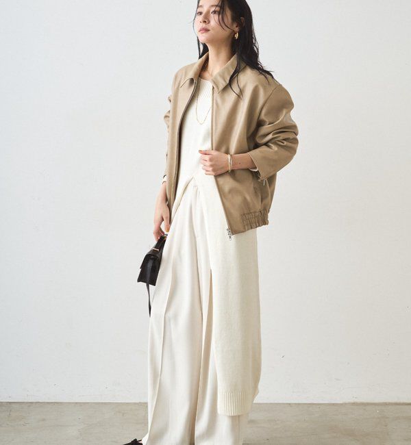  「フェイクレザージャケット」|ベスト・ジレ|