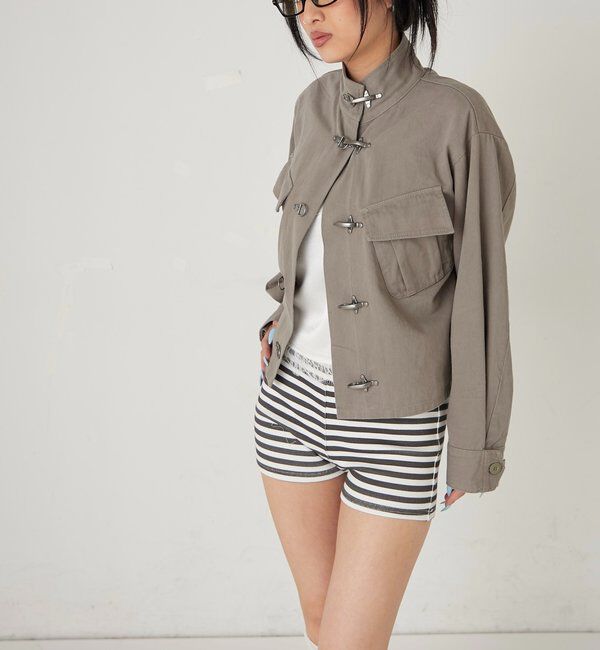  「ファイヤーマンミリタリーシャツジャケット」|ブルゾン・スタジャン|