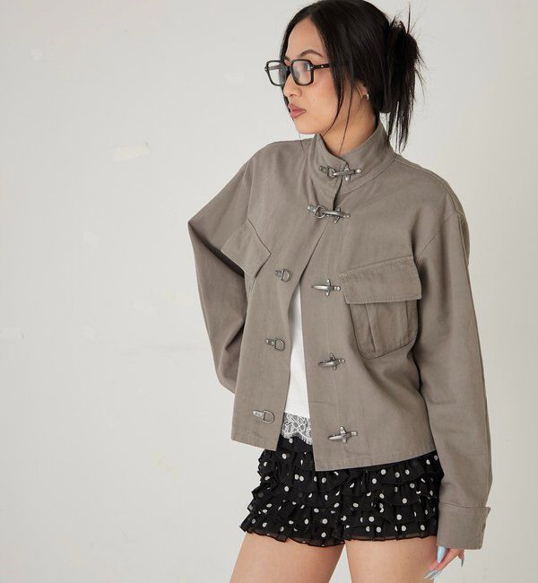  「ファイヤーマンミリタリーシャツジャケット」|ブルゾン・スタジャン|