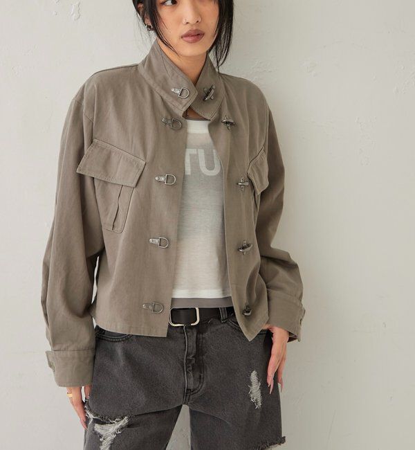  「ファイヤーマンミリタリーシャツジャケット」|ブルゾン・スタジャン|