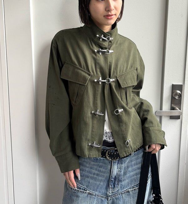  「ファイヤーマンミリタリーシャツジャケット」|ブルゾン・スタジャン|