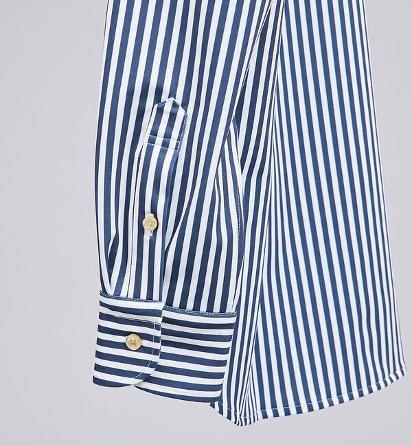 ABAHOUSE「【FLEX SHIRTS】Dry Moment ロンドンストライプ 長袖 シャツ」|シャツ・ブラウス|