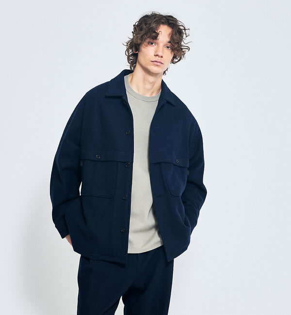 ABAHOUSE「【リバーシブルカラー】14Gコットン ニットスウェット / クルーネックプルオー」|ニット・セーター|