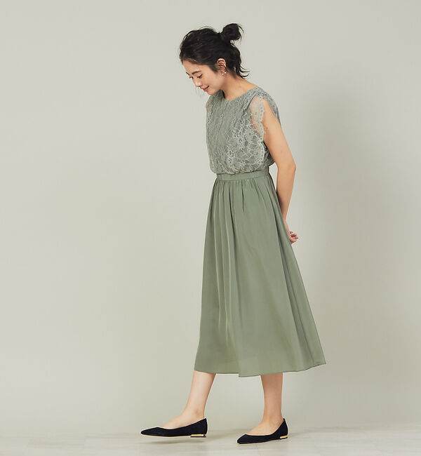 Rouge vif「レースコンビギャザーワンピース」|ワンピース|