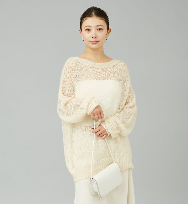 Rouge vif「モヘアライクシアー2WAY ニットプルオーバー」|ニット・セーター|