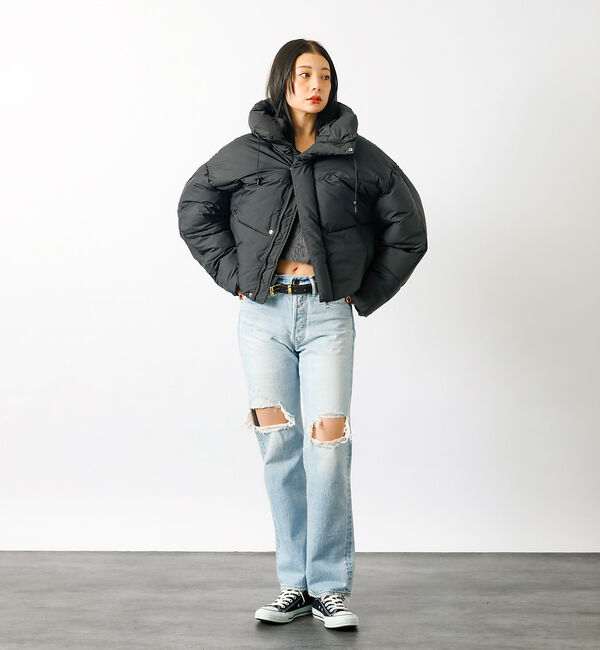 Rouge vif「【EVER AFTER】中綿ショートブルゾン / フード付【WEB限定】」|ダウン|