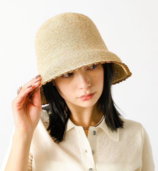 Rouge vif「【Ruben/ルーベン】ウェーブカギアミハット【WEB限定】」|その他|