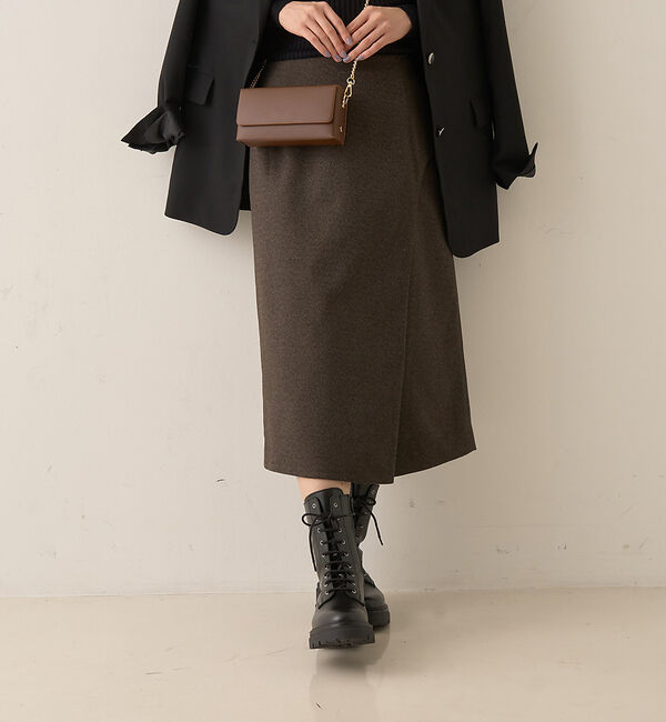 Rouge vif「ウールライクデザインスカート」|スカート|
