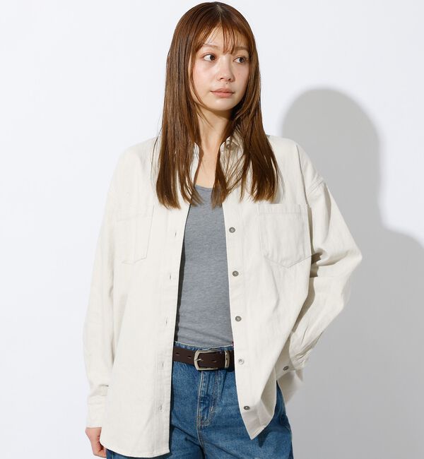 Rouge vif「【MICA&DEAL /マイカアンドディール】Denim shirt / デニム」|シャツ・ブラウス|
