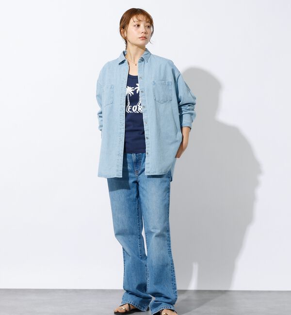 Rouge vif「【MICA&DEAL /マイカアンドディール】Denim shirt / デニム」|シャツ・ブラウス|