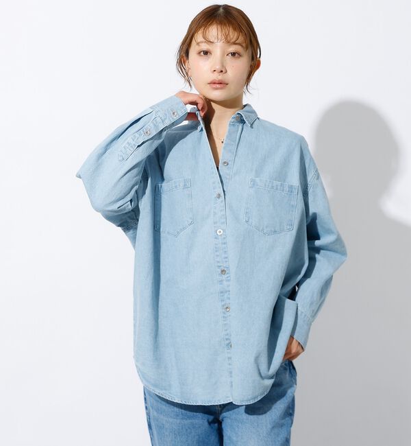 Rouge vif「【MICA&DEAL /マイカアンドディール】Denim shirt / デニム」|シャツ・ブラウス|