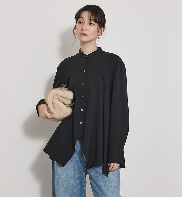 qualite「【一枚でもレイヤードでも決まる】ランダムヘムシャツ」|シャツ・ブラウス|