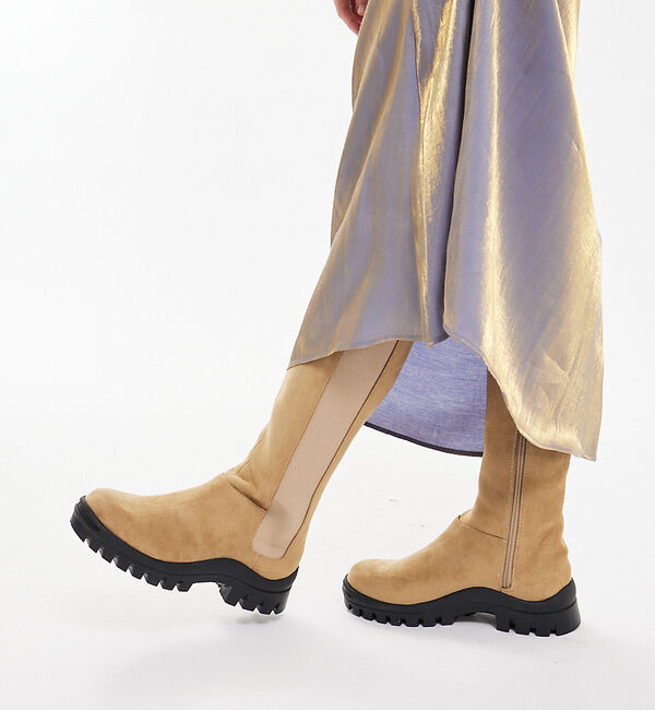 AU BANNISTER「【LAROUTE】サイドゴア ロング ブーツ」|ショートブーツ|