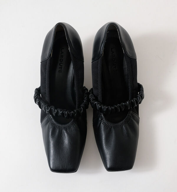 AU BANNISTER「【LAROUTE&times;菅沼ゆり】ギャザーパンプス」|パンプス|