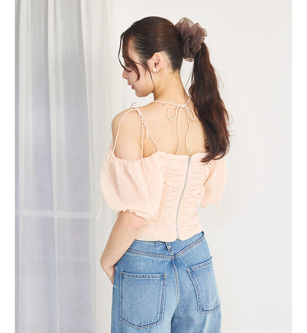 SELFIST「3WAYオフショルギャザーブラウス」|シャツ・ブラウス|