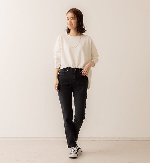 abahouse mavie「【感嘆】スリムテーパードデニム」|デニム|