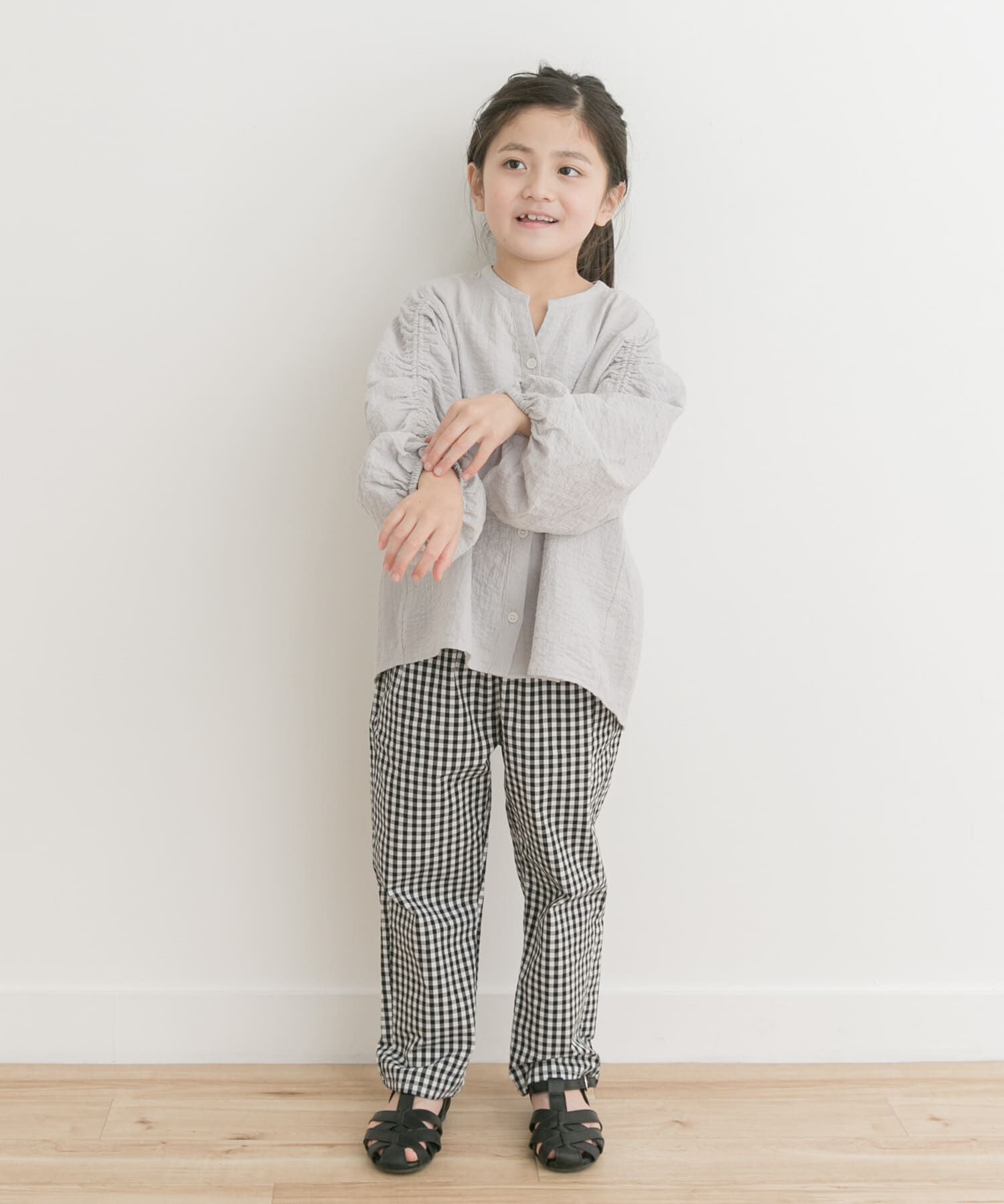 URBAN RESEARCH DOORS「『親子リンク』ギャザースリーブブラウス(KIDS)」|その他|
